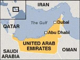 Emirati Arabi Uniti mappa eau