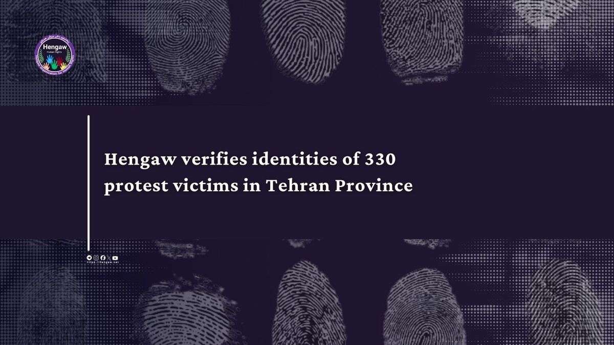 IRAN - Hengaw report on 330 victims
