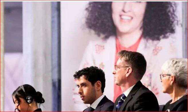 IRAN - Kiana and Ali Rahmani, sons of Narges Mohammadi