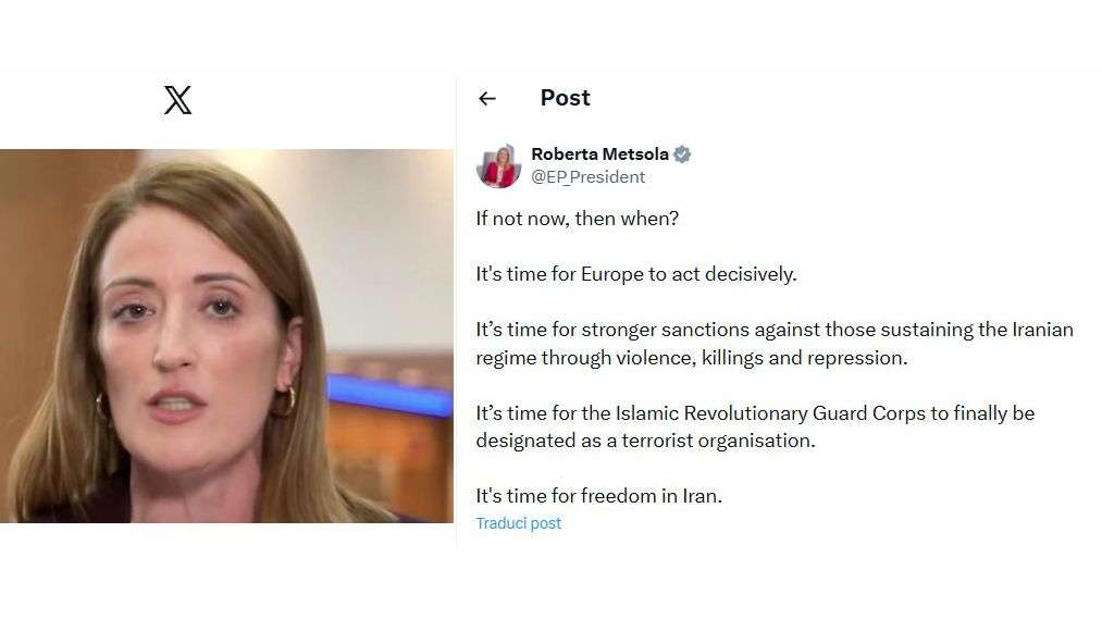 IRAN - Roberta Metsola