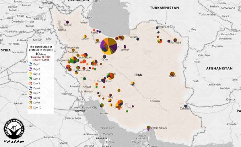 IRAN - Strikes in Iran (day 10)