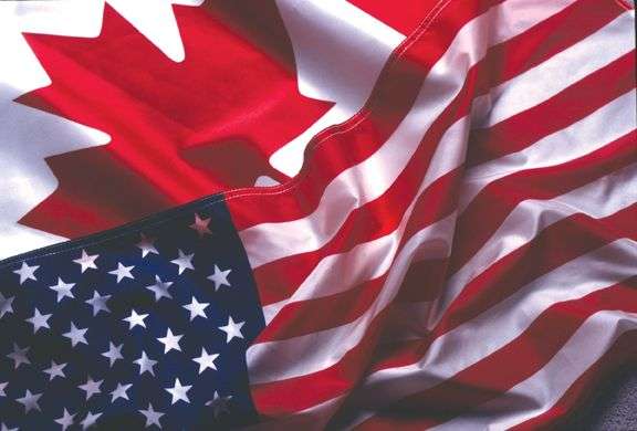 usa canada bandiera