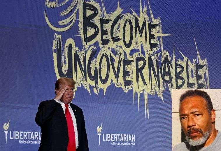 USA - D. Trump at the Libertarian Party national convention in 2024 + L. Hoover
